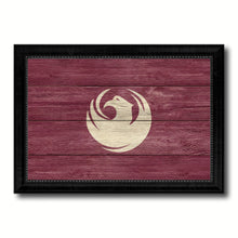 Load image into Gallery viewer, Phoenix City Arizona State Texture Flag Canvas Print Black Picture Frame