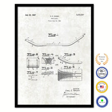 Load image into Gallery viewer, 1967 Snow Board Old Patent Art Print on Canvas Custom Framed Vintage Home Decor Wall Decoration Great for Gifts