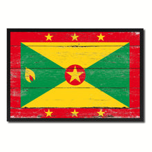 Load image into Gallery viewer, Grenada Country National Flag Vintage Canvas Print with Picture Frame Home Decor Wall Art Collection Gift Ideas
