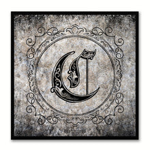 Load image into Gallery viewer, Alphabet C Black Canvas Print Black Frame Kids Bedroom Wall Décor Home Art