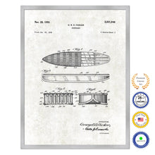 Load image into Gallery viewer, 1950 Surfboard Old Patent Art Print on Canvas Custom Framed Vintage Home Decor Wall Decoration Great for Gifts