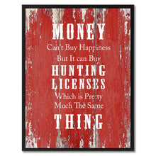 Load image into Gallery viewer, Money Can't Buy Happiness Saying Canvas Print, Black Picture Frame Home Decor Wall Art Gifts