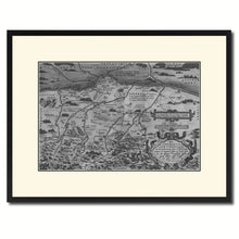 Load image into Gallery viewer, Germany Bavaria Vintage B&W Map Canvas Print, Picture Frame Home Decor Wall Art Gift Ideas