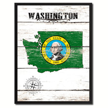 Load image into Gallery viewer, Washington State Flag Gifts Home Decor Wall Art Canvas Print Picture Frames