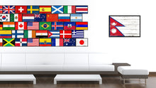 Load image into Gallery viewer, Nepal Country National Flag Vintage Canvas Print with Picture Frame Home Decor Wall Art Collection Gift Ideas