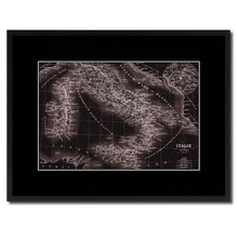 Load image into Gallery viewer, Italy Rome Vintage Vivid Sepia Map Canvas Print, Picture Frames Home Decor Wall Art Decoration Gifts