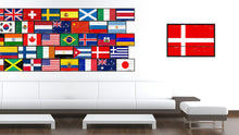 Load image into Gallery viewer, Denmark Country National Flag Vintage Canvas Print with Picture Frame Home Decor Wall Art Collection Gift Ideas