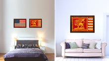 Load image into Gallery viewer, Republic of Venice City Italy Country Flag Canvas Print Brown Picture Frame