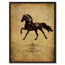 Load image into Gallery viewer, Zodiac Horse Horoscope Canvas Print, Black Picture Frame Home Decor Wall Art Gift