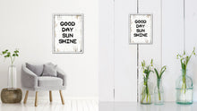 Load image into Gallery viewer, Good Day Sun Shine Vintage Saying Gifts Home Decor Wall Art Canvas Print with Custom Picture Frame