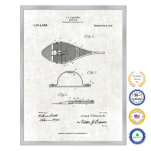 Load image into Gallery viewer, 1912 Snow Shoe Old Patent Art Print on Canvas Custom Framed Vintage Home Decor Wall Decoration Great for Gifts