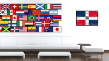 Load image into Gallery viewer, Dominican Republic Country National Flag Vintage Canvas Print with Picture Frame Home Decor Wall Art Collection Gift Ideas