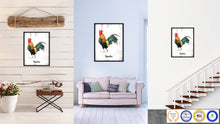Load image into Gallery viewer, Rooster Bird Canvas Print, Black Picture Frame Gift Ideas Home Decor Wall Art Decoration