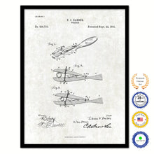 Load image into Gallery viewer, 1891 Wrench Old Patent Art Print on Canvas Custom Framed Vintage Home Decor Wall Decoration Great for Gifts