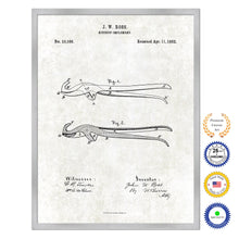 Load image into Gallery viewer, 1882 Kitchen Implement Old Patent Art Print on Canvas Custom Framed Vintage Home Decor Wall Decoration Great for Gifts