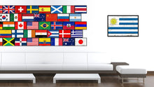 Load image into Gallery viewer, Uruguay Country National Flag Vintage Canvas Print with Picture Frame Home Decor Wall Art Collection Gift Ideas