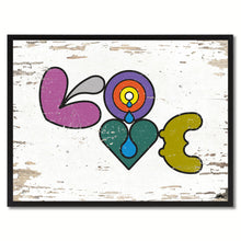 Load image into Gallery viewer, Love Beach Adult Sign Frame Gift Canvas Print Home Décor Wall Art