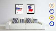 Load image into Gallery viewer, Georgia State Flag Gifts Home Decor Wall Art Canvas Print Picture Frames