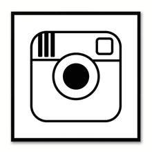 Load image into Gallery viewer, Instagram Social Media Icon Canvas Print Picture Frame Wall Art Home Decor