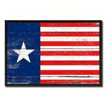 Load image into Gallery viewer, Texas Navy Texan Revolution 1838-1846 Naval Jack Military Flag Vintage Canvas Print with Picture Frame Home Decor Man Cave Wall Art Collectible Decoration Artwork Gifts