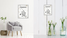 Load image into Gallery viewer, Fishing It's All About How You Wiggle Your Bait Vintage Saying Gifts Home Decor Wall Art Canvas Print with Custom Picture Frame