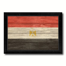 Load image into Gallery viewer, Egypt Country Flag Texture Canvas Print with Black Picture Frame Home Decor Wall Art Decoration Collection Gift Ideas