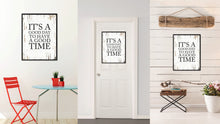 Load image into Gallery viewer, It's A Good Day To Have A Good Time Saying Canvas Print, Black Picture Frame Home Decor Wall Art Gifts