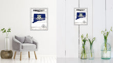 Load image into Gallery viewer, Connecticut Flag Gifts Home Decor Wall Art Canvas Print with Custom Picture Frame