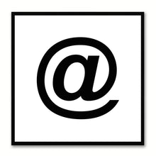 Load image into Gallery viewer, At Sign Social Media Icon Canvas Print Picture Frame Wall Art Home Decor