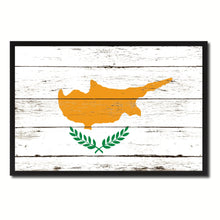 Load image into Gallery viewer, Cyprus Country National Flag Vintage Canvas Print with Picture Frame Home Decor Wall Art Collection Gift Ideas