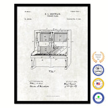 Load image into Gallery viewer, 1891 Upright Piano Old Patent Art Print on Canvas Custom Framed Vintage Home Decor Wall Decoration Great for Gifts