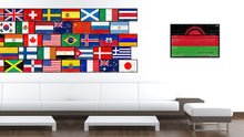 Load image into Gallery viewer, Malawi Country National Flag Vintage Canvas Print with Picture Frame Home Decor Wall Art Collection Gift Ideas
