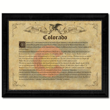 Load image into Gallery viewer, Colorado Vintage History Flag Canvas Print, Picture Frame Gift Ideas Home Décor Wall Art Decoration