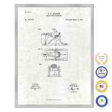 Load image into Gallery viewer, 1891 Exercising Machine Old Patent Art Print on Canvas Custom Framed Vintage Home Decor Wall Decoration Great for Gifts