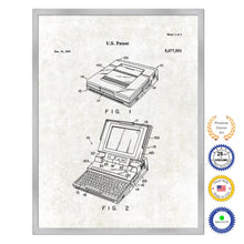Load image into Gallery viewer, 1989 Display panel open closed detection mechanism Old Patent Art Print on Canvas Custom Framed Vintage Home Decor Wall Decoration Great for Gifts