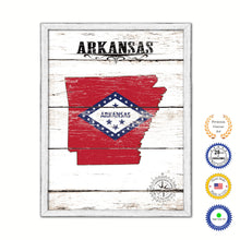 Load image into Gallery viewer, Arkansas Flag Gifts Home Decor Wall Art Canvas Print with Custom Picture Frame