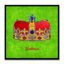 Load image into Gallery viewer, Gentleman Green Canvas Print Black Frame Kids Bedroom Wall Home Décor