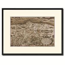 Load image into Gallery viewer, Germany Bavaria Vintage Sepia Map Canvas Print, Picture Frame Gifts Home Decor Wall Art Decoration