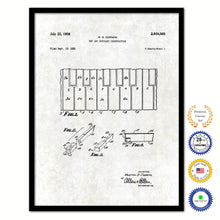 Load image into Gallery viewer, 1958 Keyboard Construction Old Patent Art Print on Canvas Custom Framed Vintage Home Decor Wall Decoration Great for Gifts
