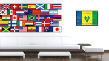 Load image into Gallery viewer, Saint Vincent and the Grenadines Country National Flag Vintage Canvas Print with Picture Frame Home Decor Wall Art Collection Gift Ideas
