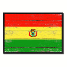Load image into Gallery viewer, Bolivia Country National Flag Vintage Canvas Print with Picture Frame Home Decor Wall Art Collection Gift Ideas