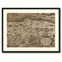 Load image into Gallery viewer, Germany Bavaria Vintage Sepia Map Canvas Print, Picture Frame Gifts Home Decor Wall Art Decoration