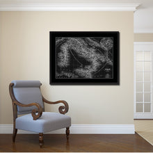 Load image into Gallery viewer, Italy Rome Vintage Monochrome Map Canvas Print, Gifts Picture Frames Home Decor Wall Art
