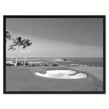 Load image into Gallery viewer, Coastal BW Golf Course Photo Canvas Print Pictures Frames Home Décor Wall Art Gifts