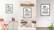 Load image into Gallery viewer, Life Is Not Measured By The Number Of Breaths Quote Saying Home Decor Wall Art Gift Ideas 111800