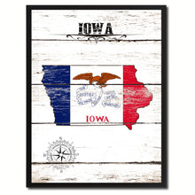 Load image into Gallery viewer, Iowa State Flag Gifts Home Decor Wall Art Canvas Print Picture Frames
