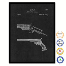 Load image into Gallery viewer, 1839 Colt Improvement in Fire Arms Old Patent Art Print on Canvas Custom Framed Vintage Home Decor Wall Decoration Great for Gifts