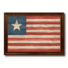 Load image into Gallery viewer, Historical State City Florida Secession State Texture Flag Canvas Print Brown Picture Frame