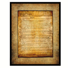 Load image into Gallery viewer, US Constitution We The People Framed Canvas Print Home Décor Wall Art
