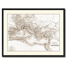 Load image into Gallery viewer, Constantine Empire Vintage Sepia Map Canvas Print, Picture Frame Gifts Home Decor Wall Art Decoration